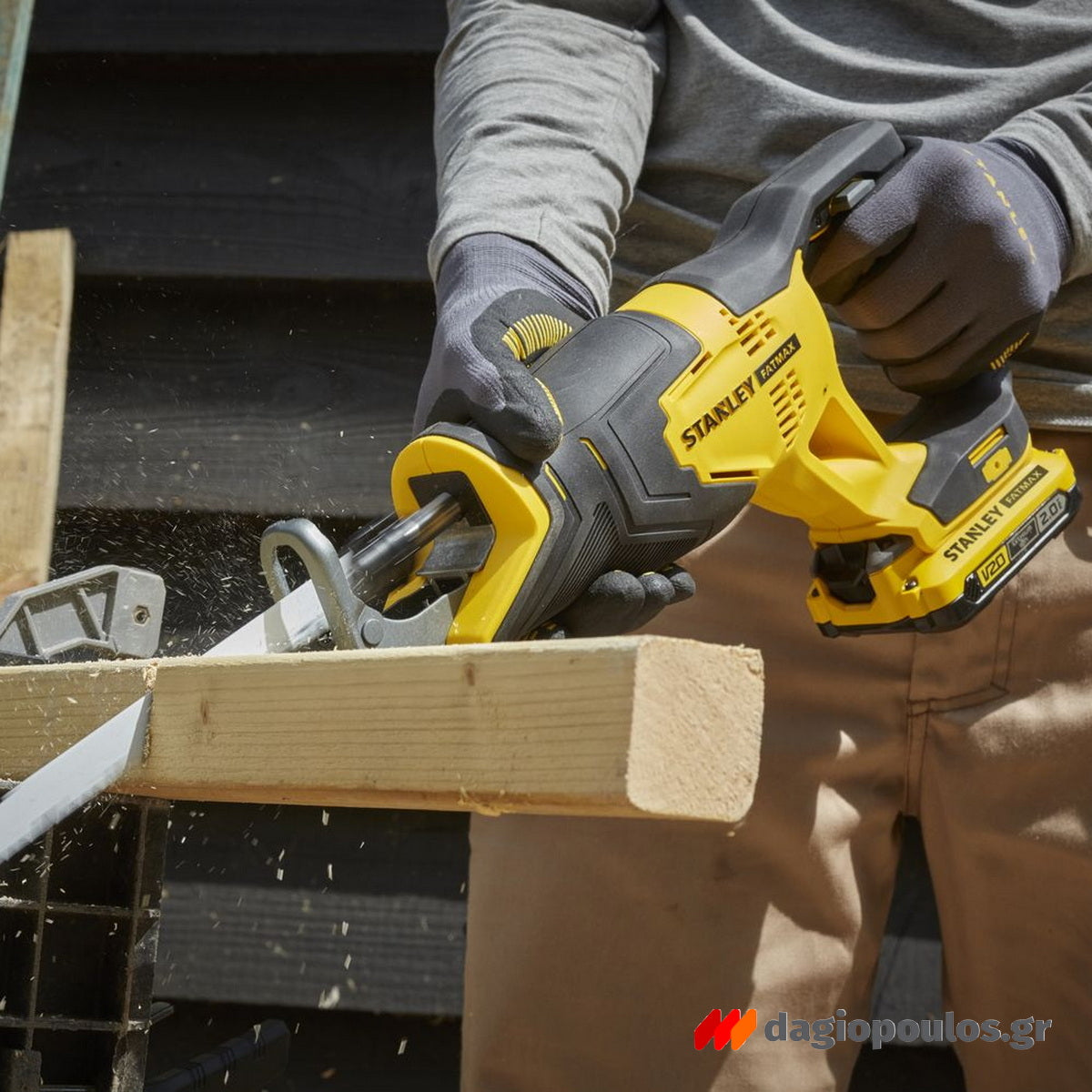 Stanley SFMCS300D2K-QW 20V Fatmax Σπαθοσέγα (Σεγάτσα) Μπαταρίας 18V Li-Ion Με 2 Μπαταρίες 2.0Ah