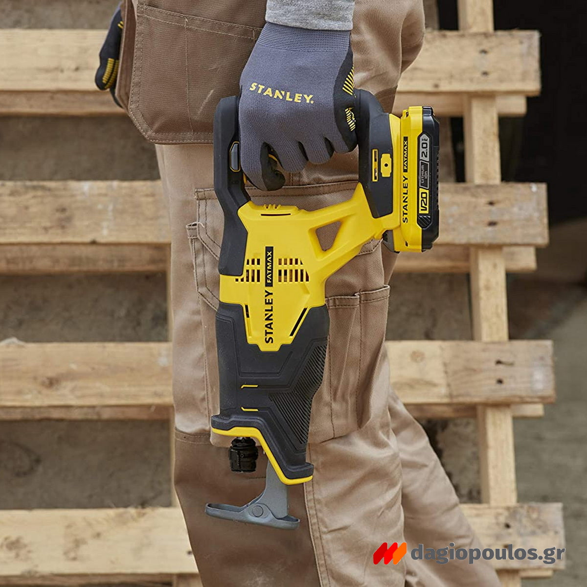Stanley SFMCS300D2K-QW 20V Fatmax Σπαθοσέγα (Σεγάτσα) Μπαταρίας 18V Li-Ion Με 2 Μπαταρίες 2.0Ah