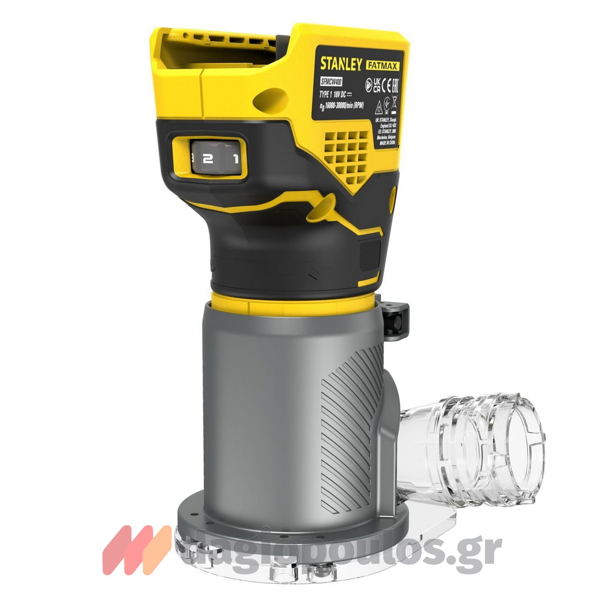 Stanley SFMCW400B-XJ 20V Brushless Ρούτερ Μπαταρίας 18V Li-Ion 6-8mm SOLO