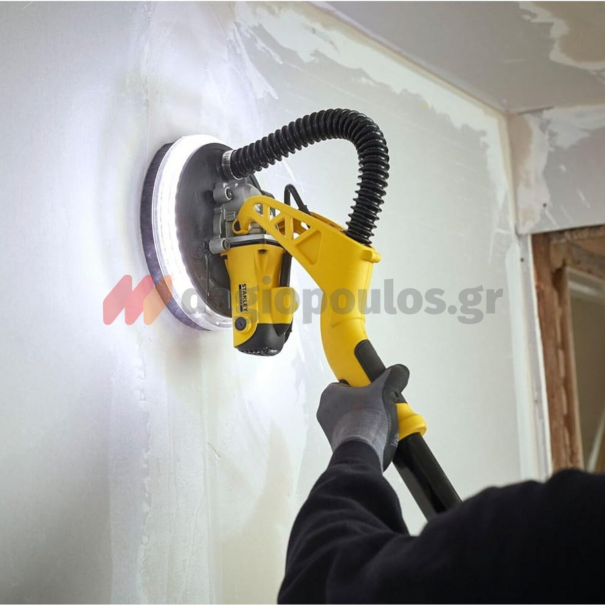 Stanley SFMEE500S-QS Ηλεκτρικό Τριβείο Τοίχου-Γυψοσανίδας (Καμηλοπάρδαλη) Ρυθμιζόμενο 225mm ΔΩΡΟ 5 Γυαλόχαρτα STA39297