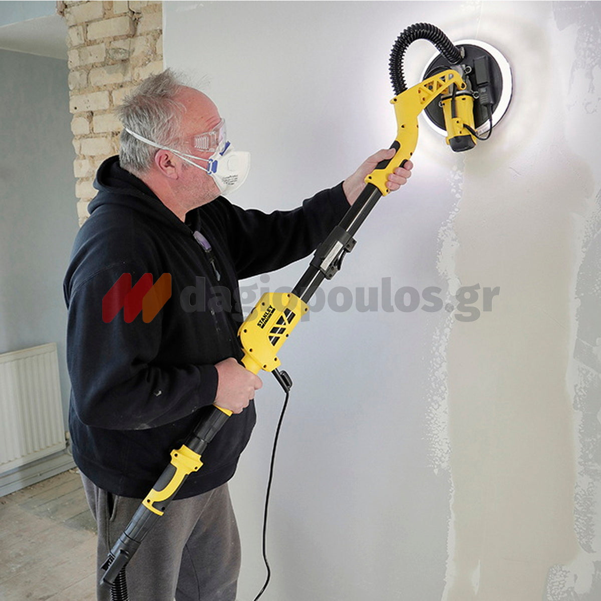 Stanley SFMEE500S-QS Ηλεκτρικό Τριβείο Τοίχου-Γυψοσανίδας (Καμηλοπάρδαλη) Ρυθμιζόμενο 225mm ΔΩΡΟ 5 Γυαλόχαρτα STA39297
