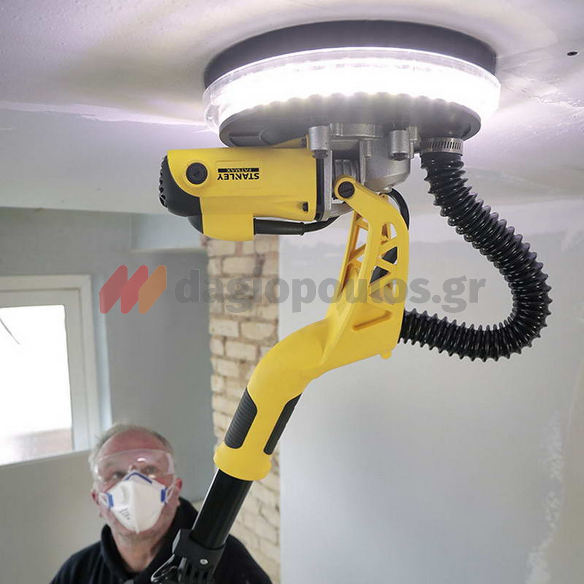 Stanley SFMEE500S-QS Ηλεκτρικό Τριβείο Τοίχου-Γυψοσανίδας (Καμηλοπάρδαλη) Ρυθμιζόμενο 225mm ΔΩΡΟ 5 Γυαλόχαρτα STA39297