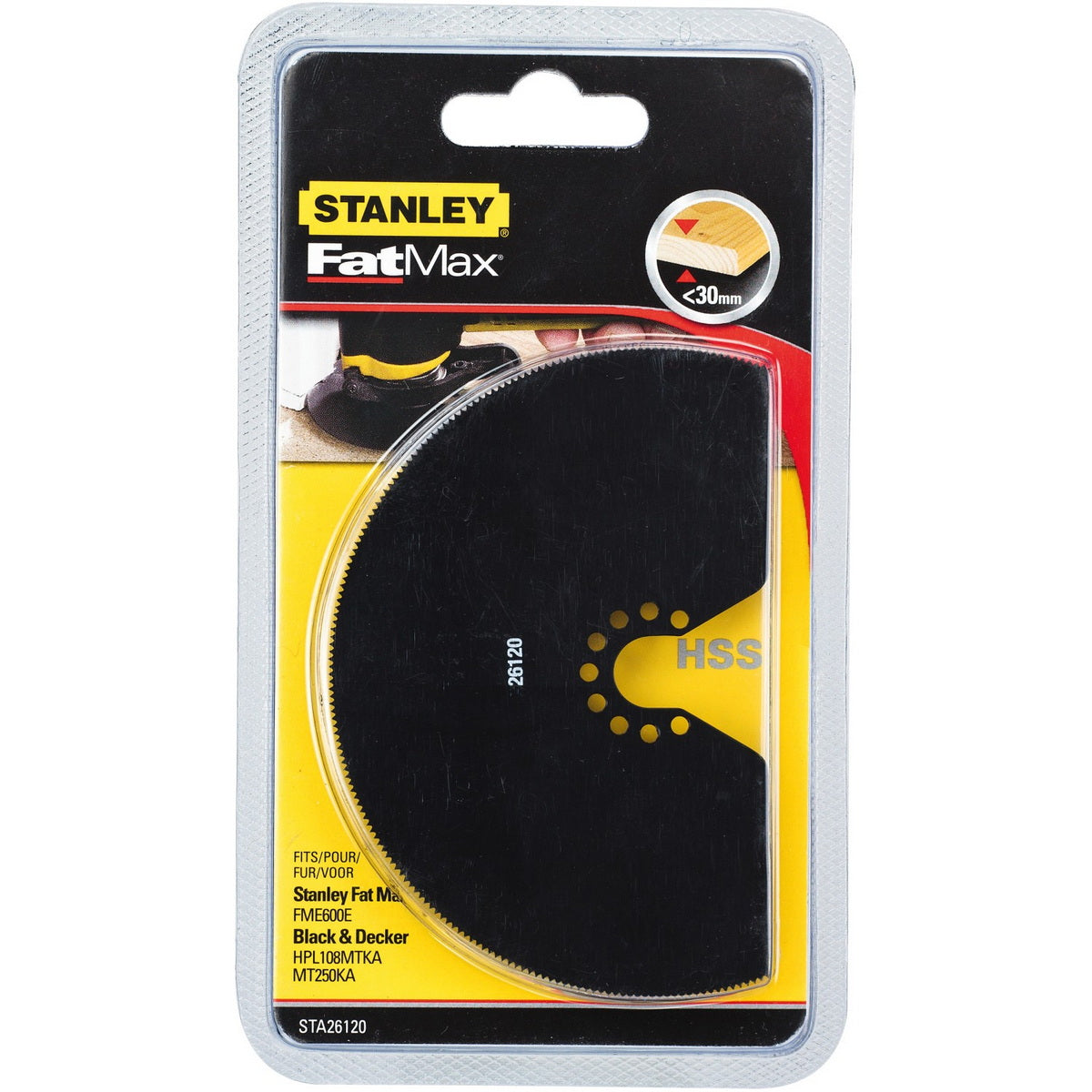 Stanley STA26120-XJ Λάμα Πολυεργαλείων Starlock Κοπής Ξύλου Μέταλλου Πλαστικού 100mm