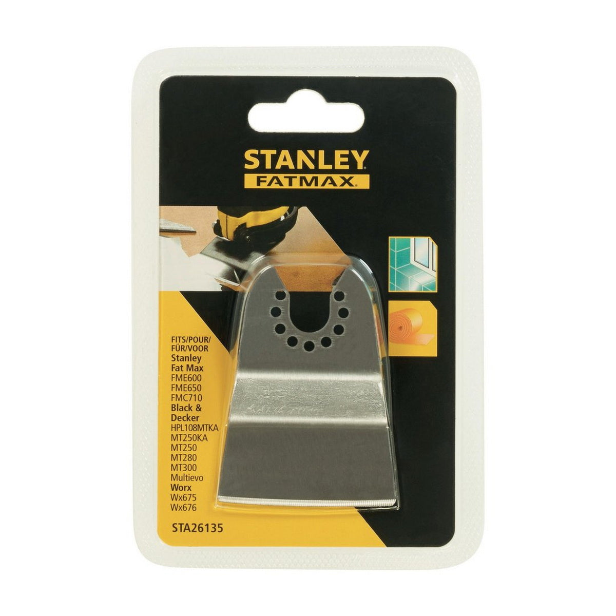 Stanley STA26135-XJ HCS Λάμα Πολυεργαλείων Starlock Απόξυσης Κόλλας Πλακιδίων & Αρμόστοκων 52mm