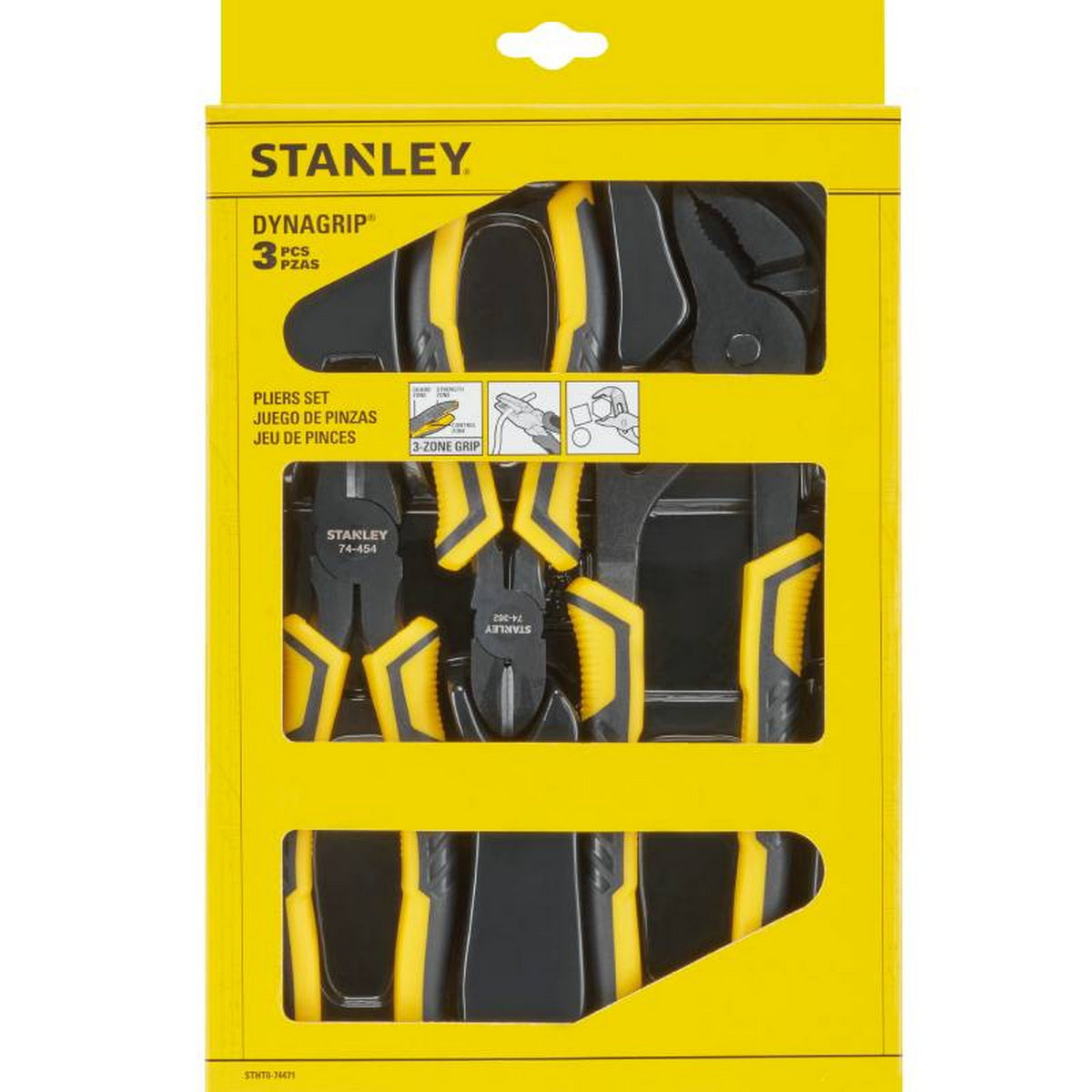 Stanley STHT0-74471 Dynagrip Συλλογή Επαγγελματικές Πένσες Σετ 3 Τεμ