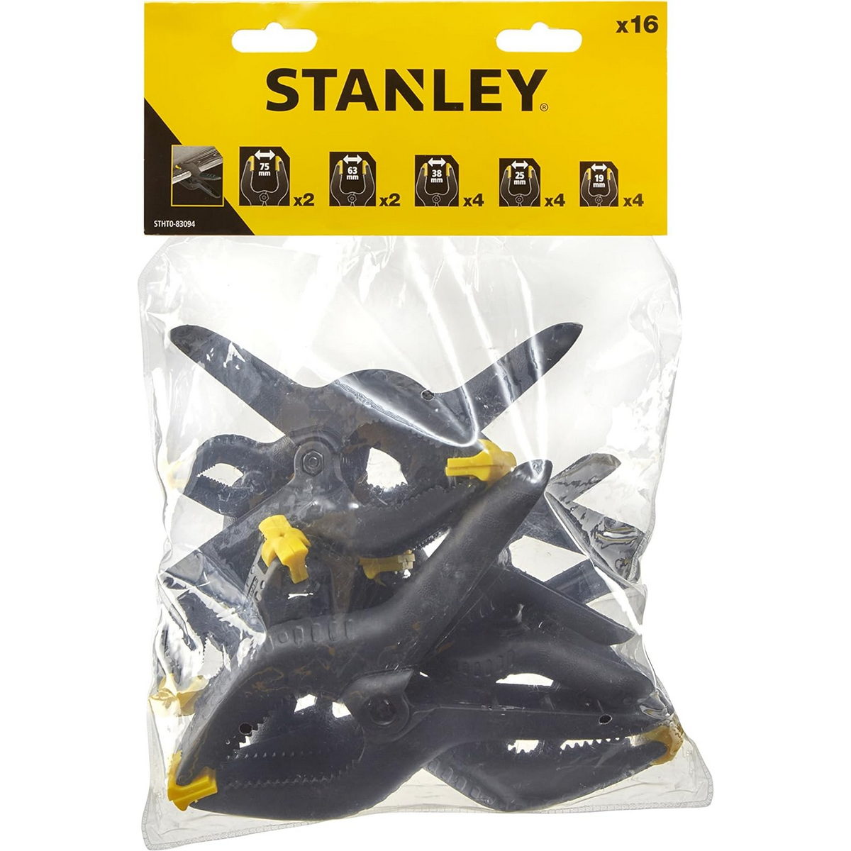 Stanley STHT0-83094 Σφιγκτήρες Ελατηρίου (Μανταλάκια) Σετ 16 Τεμ
