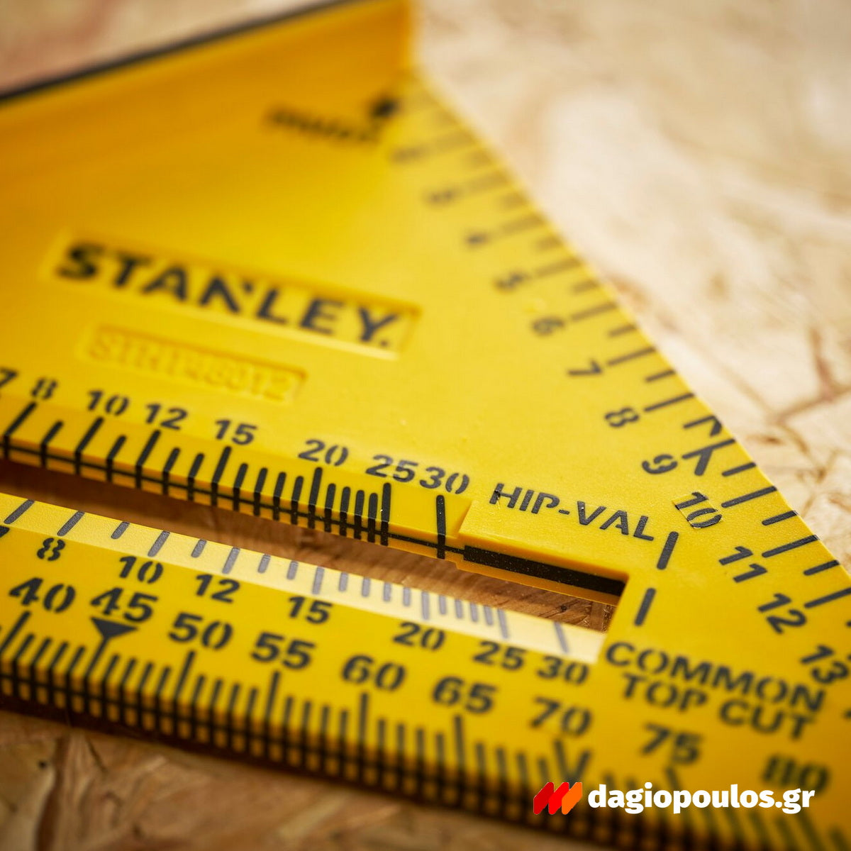 Stanley STHT46012-0 Fatmax QUICKSQUARE® Επαγγελματικός Χάρακας - Τρίγωνο - Γωνιόμετρο Μέτρησης & Σχεδιασμού ABS 180mm Διπλής Κλίμακας