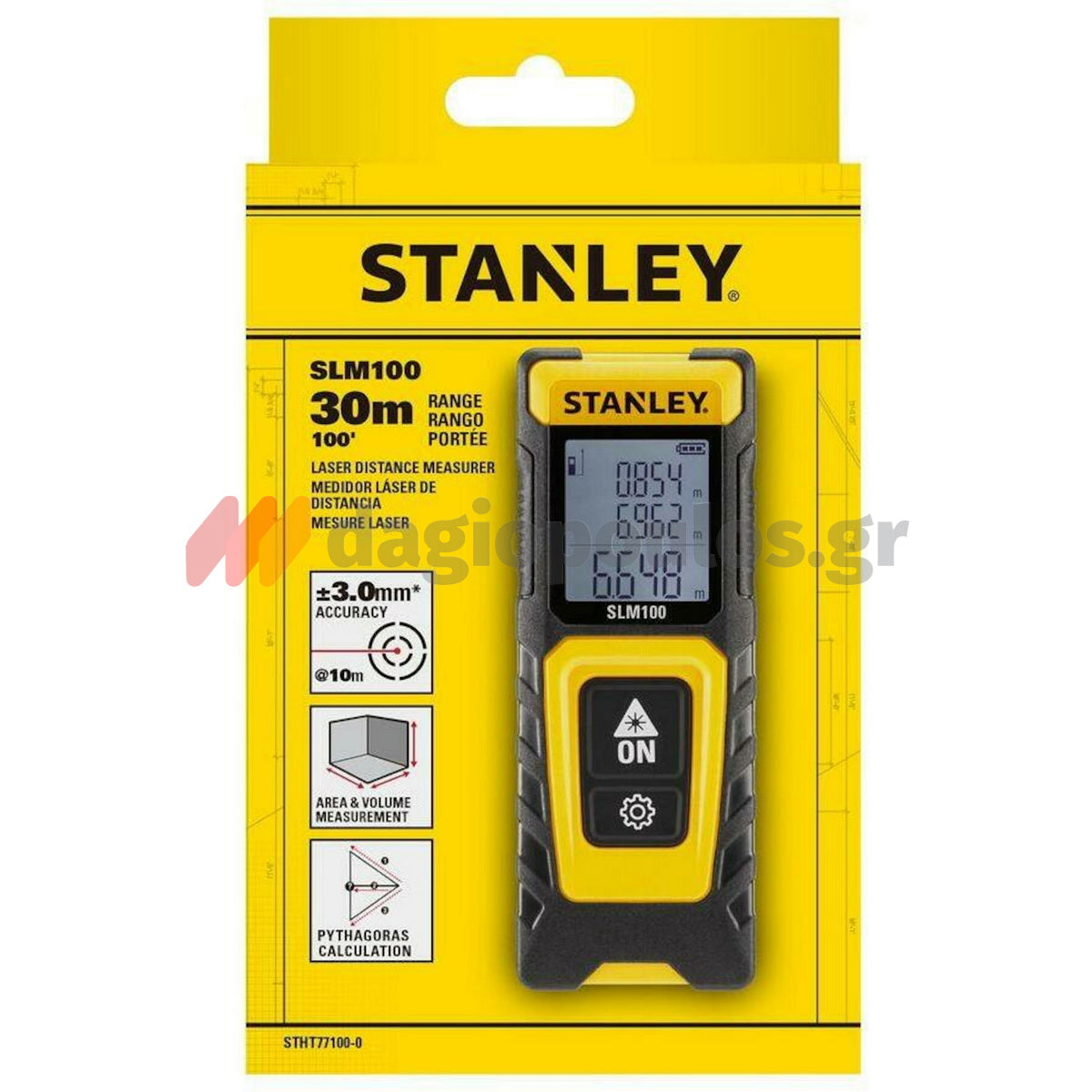 Stanley STHT77100-0 SLM100 Μετρητής Αποστάσεων Laser 30mtr