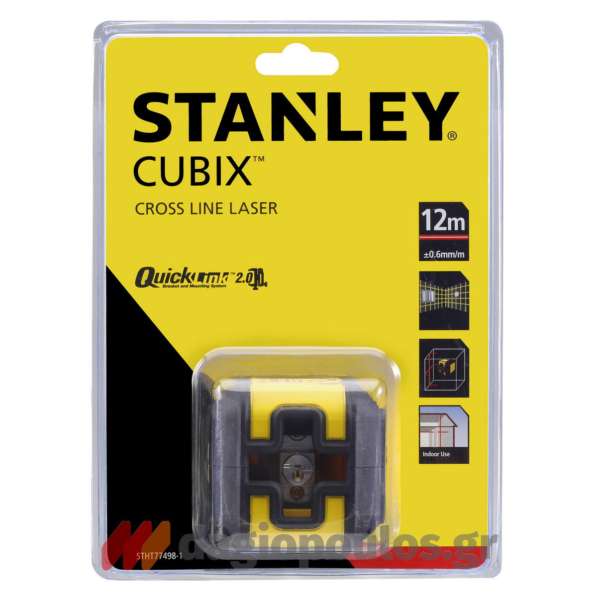 Stanley STHT77498-1 CUBIX Αλφάδι Laser Πράσινης Γραμμής Σταυρού