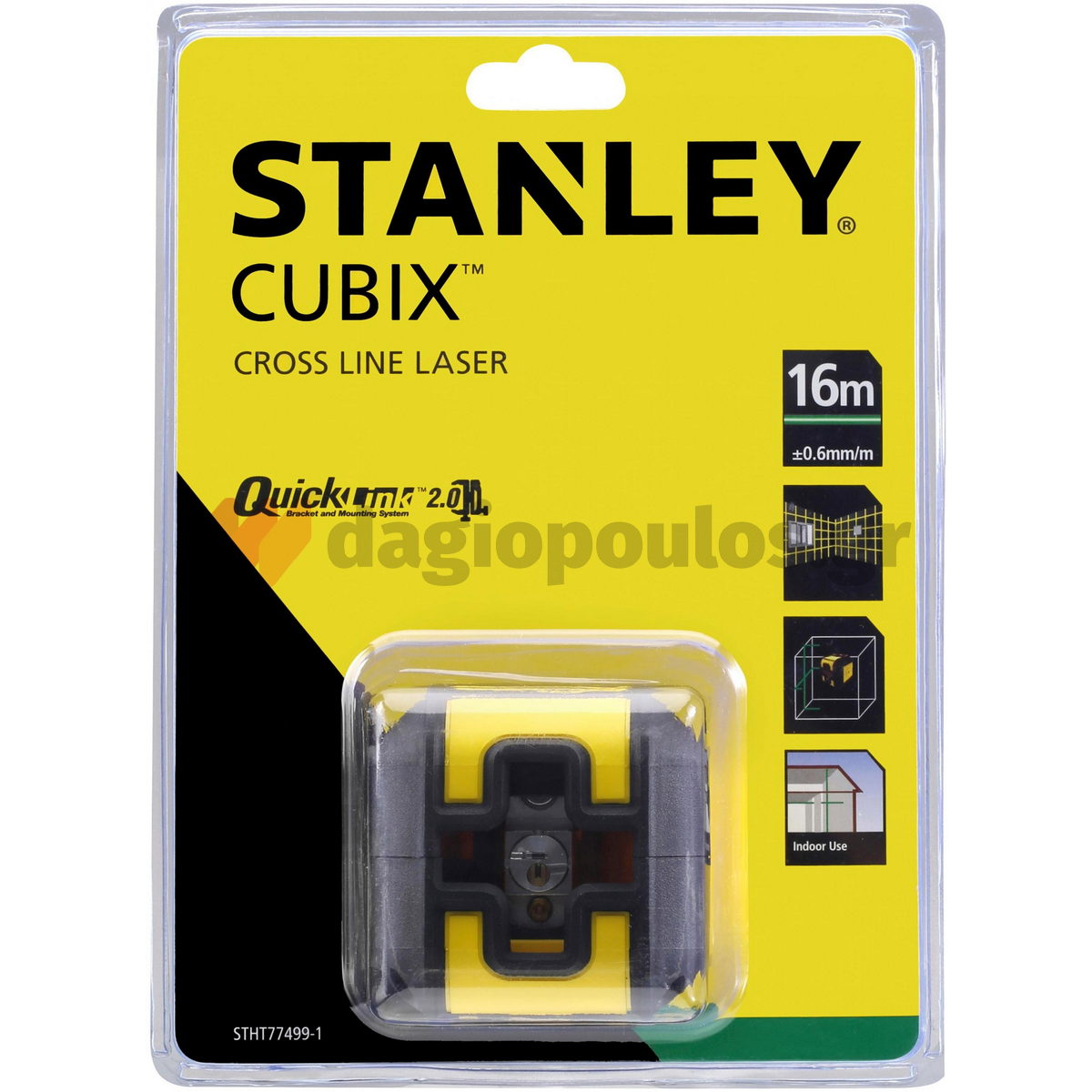 Stanley STHT77499-1 CUBIX CUBIX Αλφάδι Laser Πράσινης Γραμμής Σταυρού
