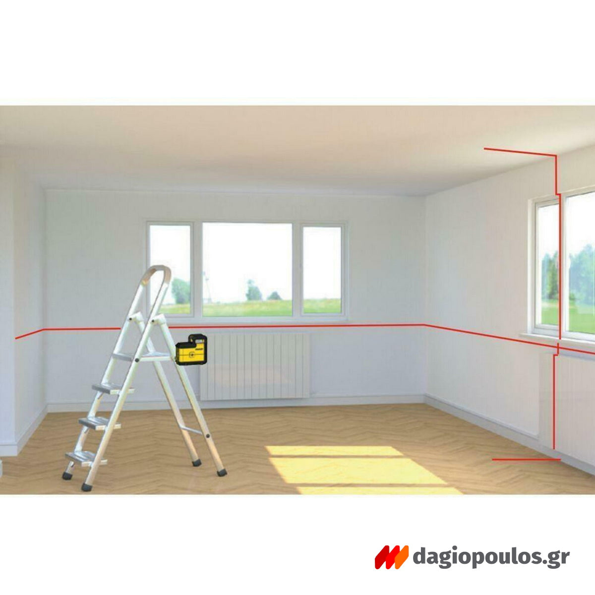 Stanley STHT77504-1 CROSS 360° SPL3 Αλφάδι Laser Κόκκινης Γραμμής 360 Μοιρών και Σταυρού