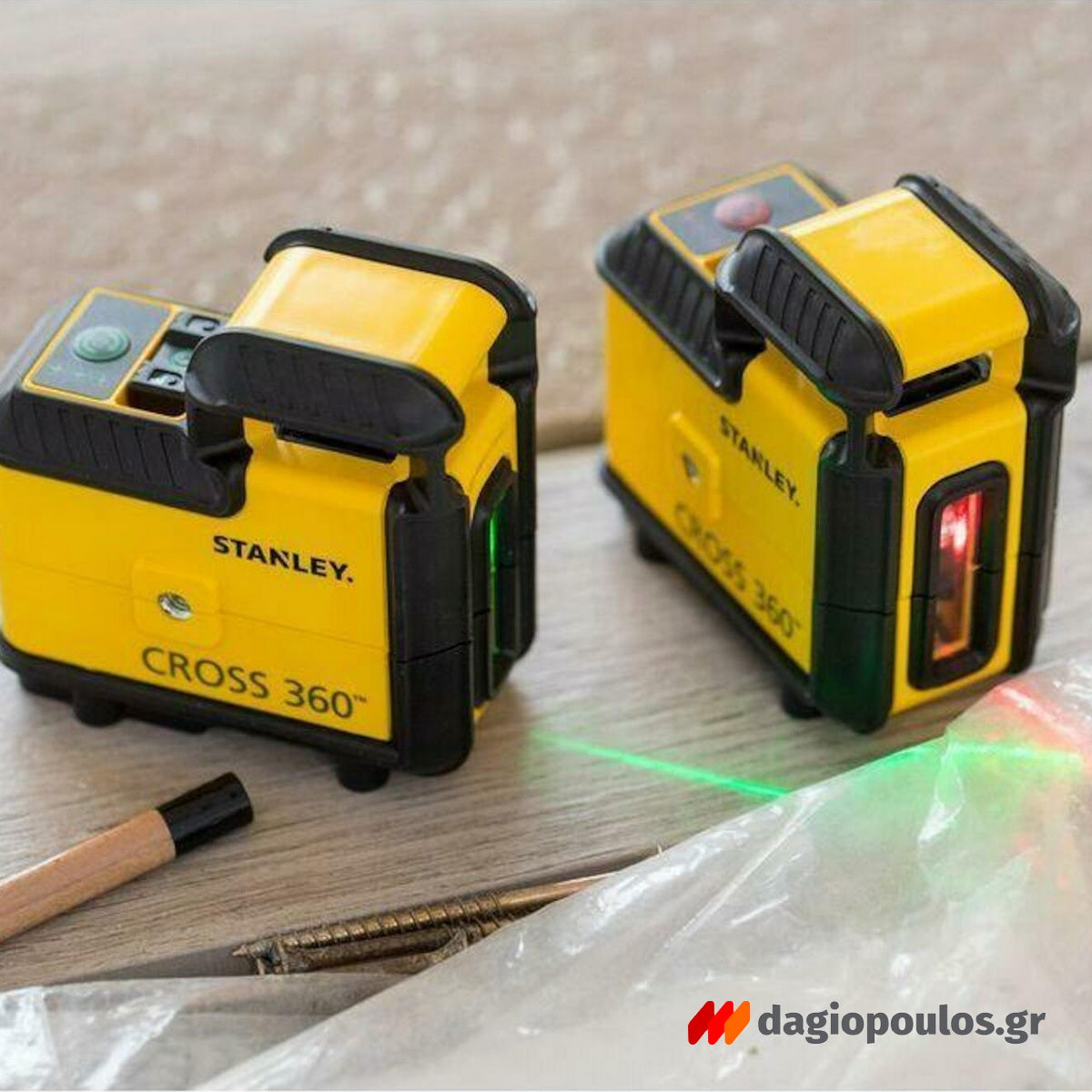 Stanley STHT77504-1 CROSS 360° SPL3 Αλφάδι Laser Κόκκινης Γραμμής 360 Μοιρών και Σταυρού