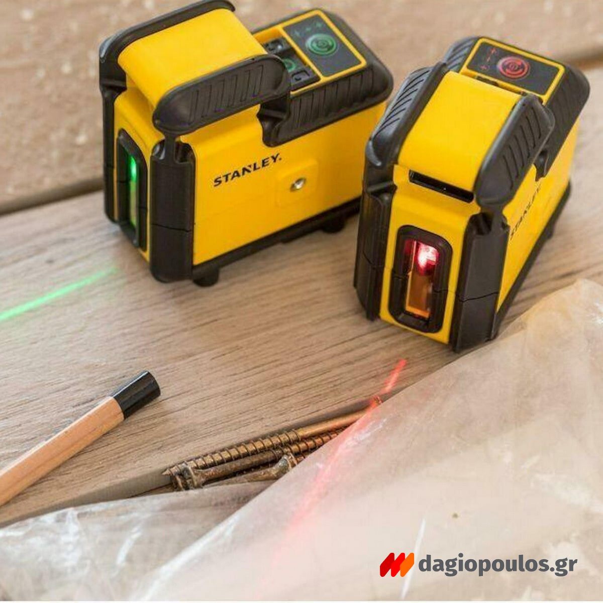 Stanley STHT77504-1 CROSS 360° SPL3 Αλφάδι Laser Κόκκινης Γραμμής 360 Μοιρών και Σταυρού