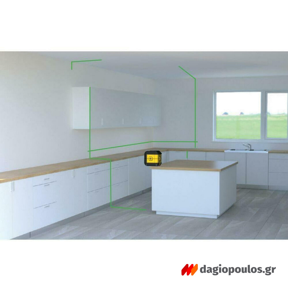 Stanley STHT77592-1 CROSS 90 Αλφάδι Laser Πράσινης Γραμμής Σταυρού & Κάθετης Γραμμής