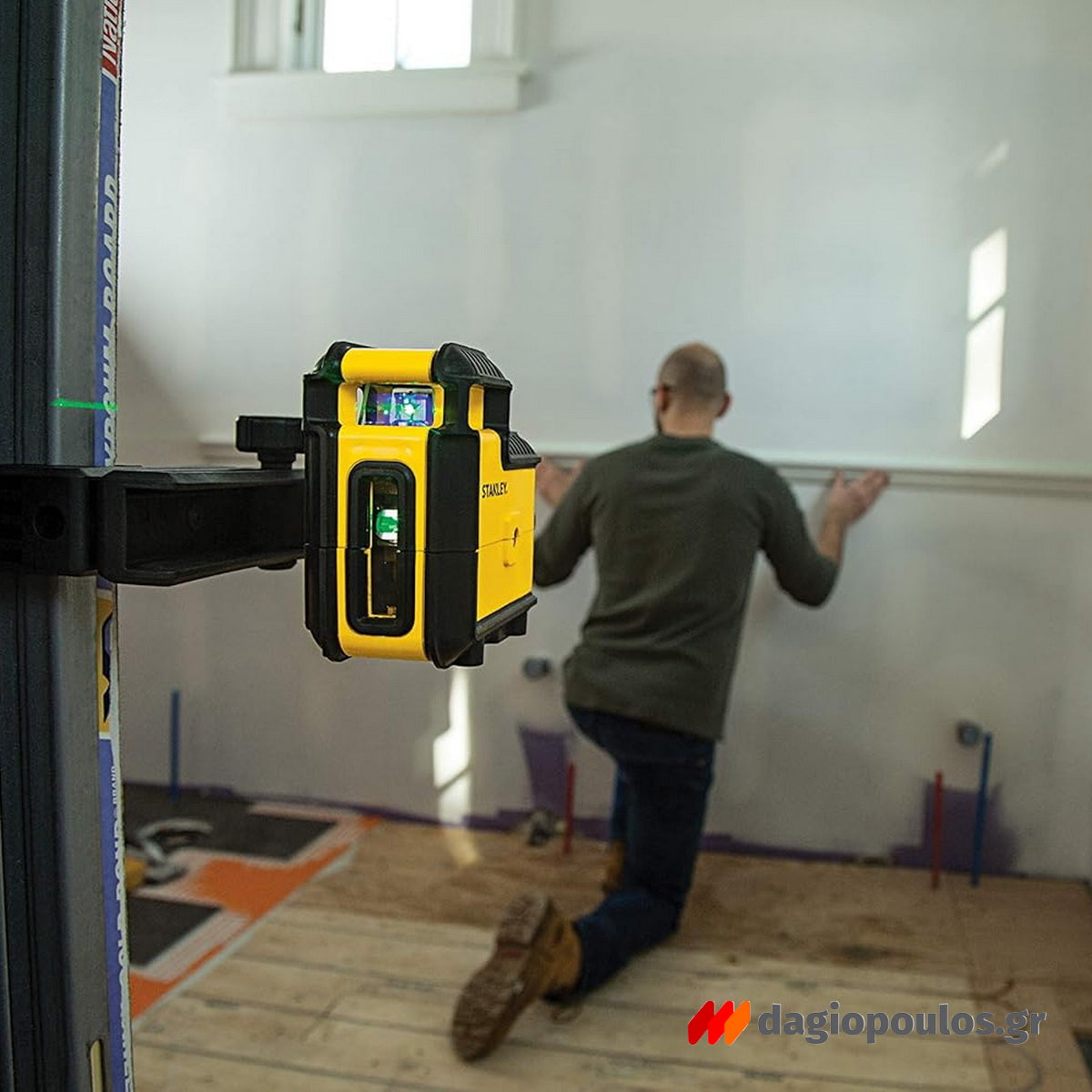 Stanley STHT77594-1 CROSS 360° SPL3 Αλφάδι Laser Πράσινης Γραμμής 360 Μοιρών και Σταυρού