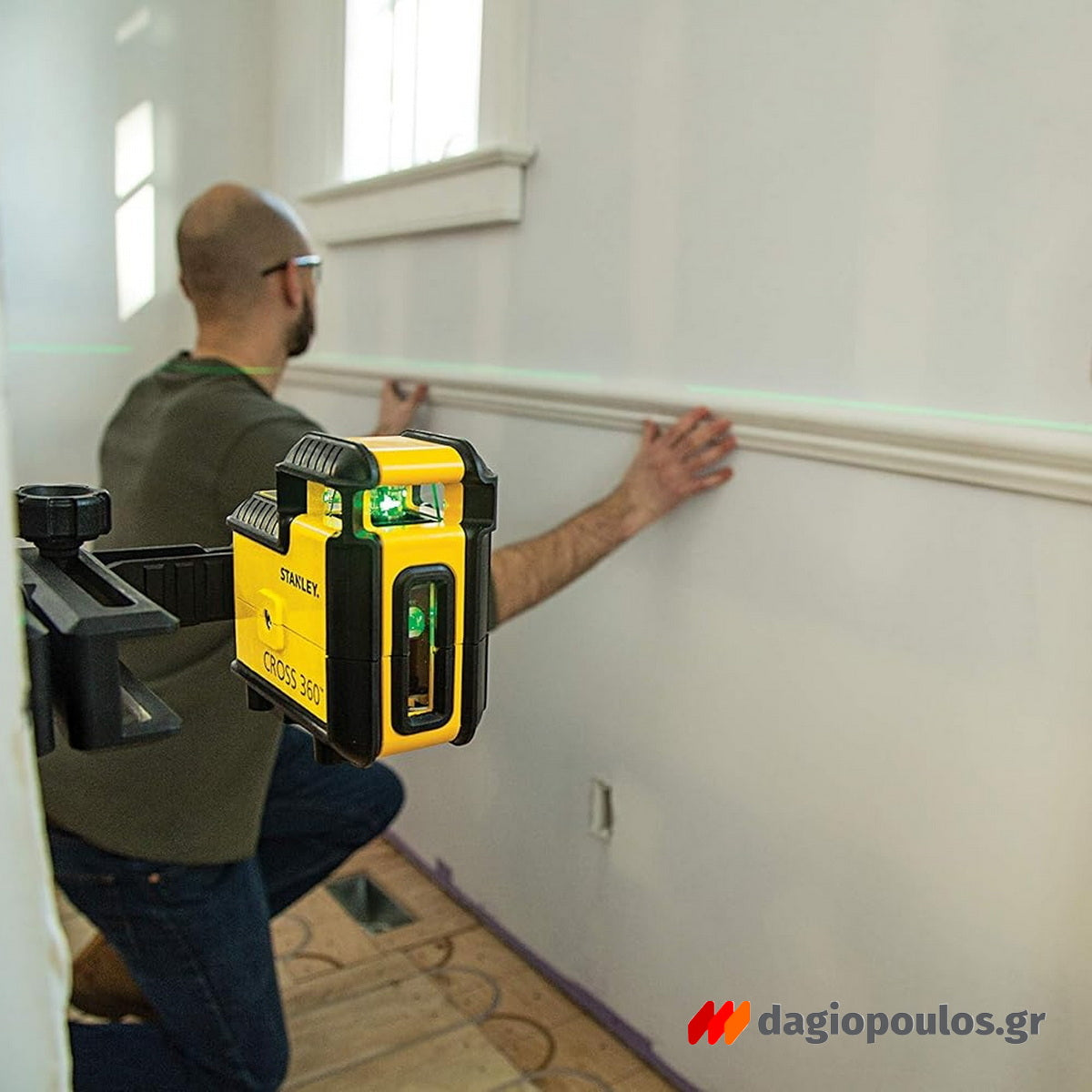 Stanley STHT77594-1 CROSS 360° SPL3 Αλφάδι Laser Πράσινης Γραμμής 360 Μοιρών και Σταυρού