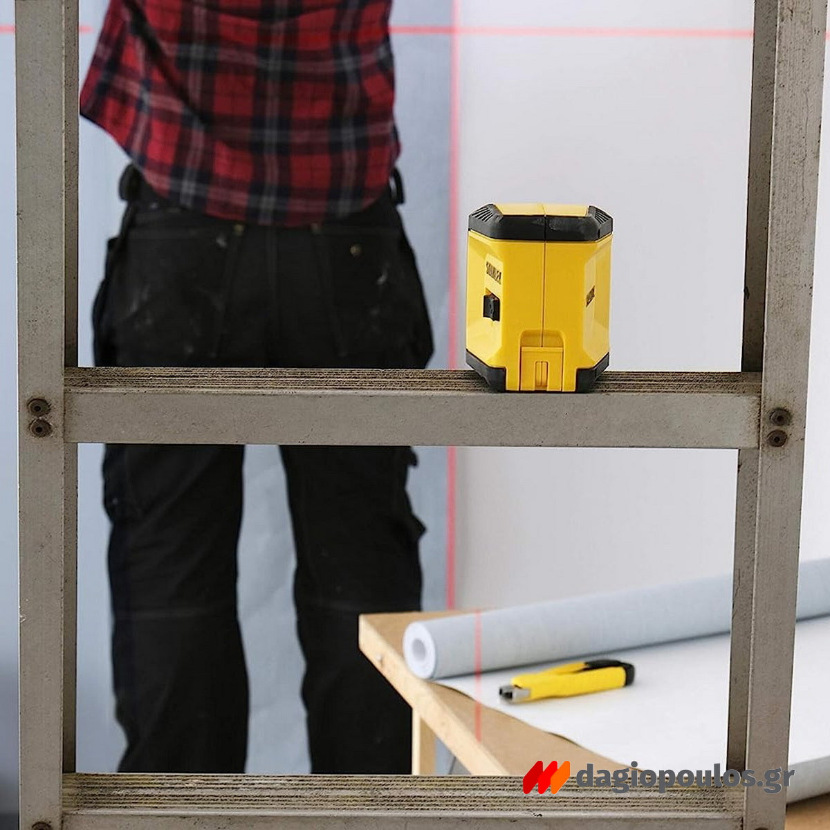 Stanley STHT77611-0 Cross Line Αλφάδι Laser Σταυρού Κόκκινης Γραμμής