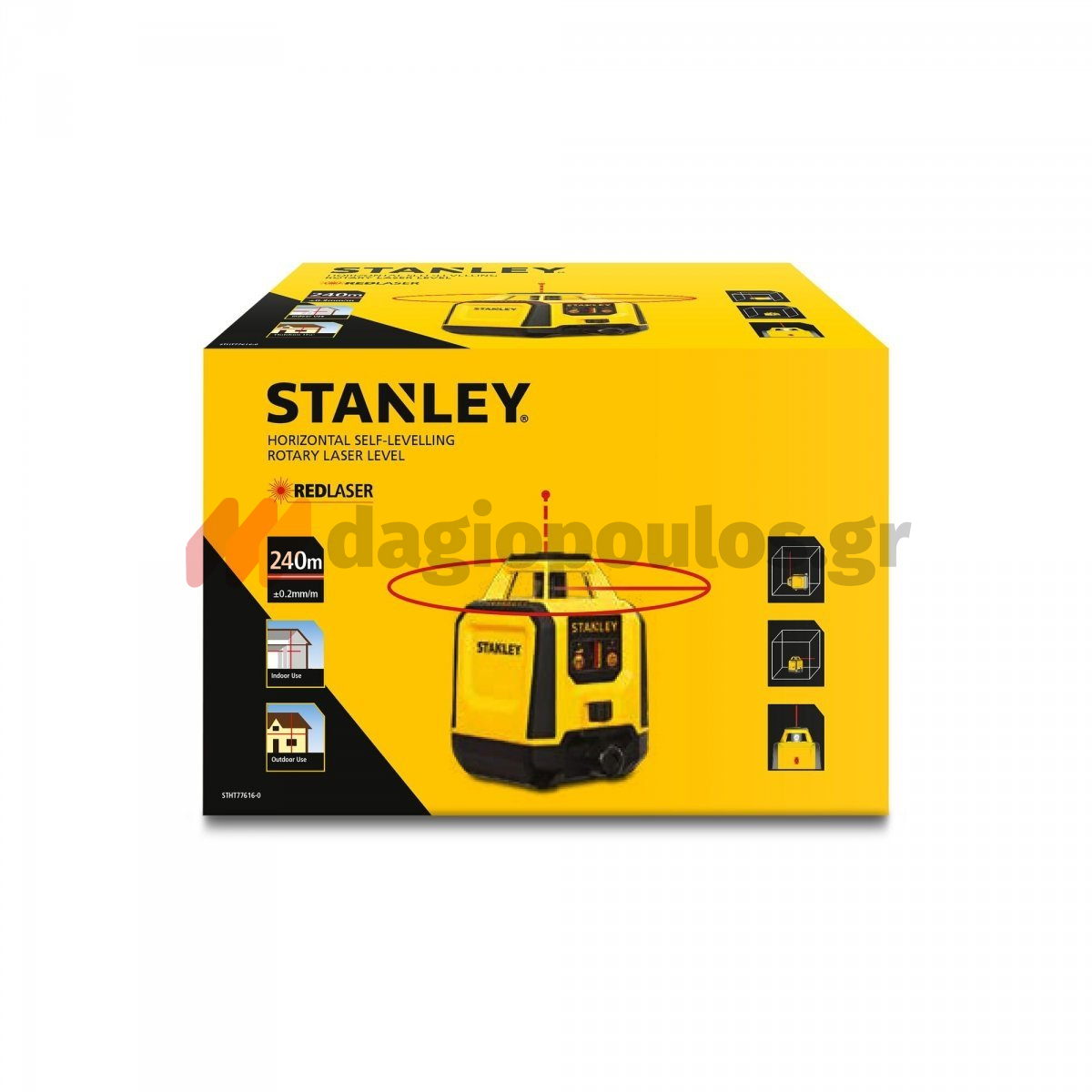 Stanley STHT77616-0 Fatmax Αλφάδι Laser Γραμμής 360 Μοιρών Κόκκινης Δέσμης