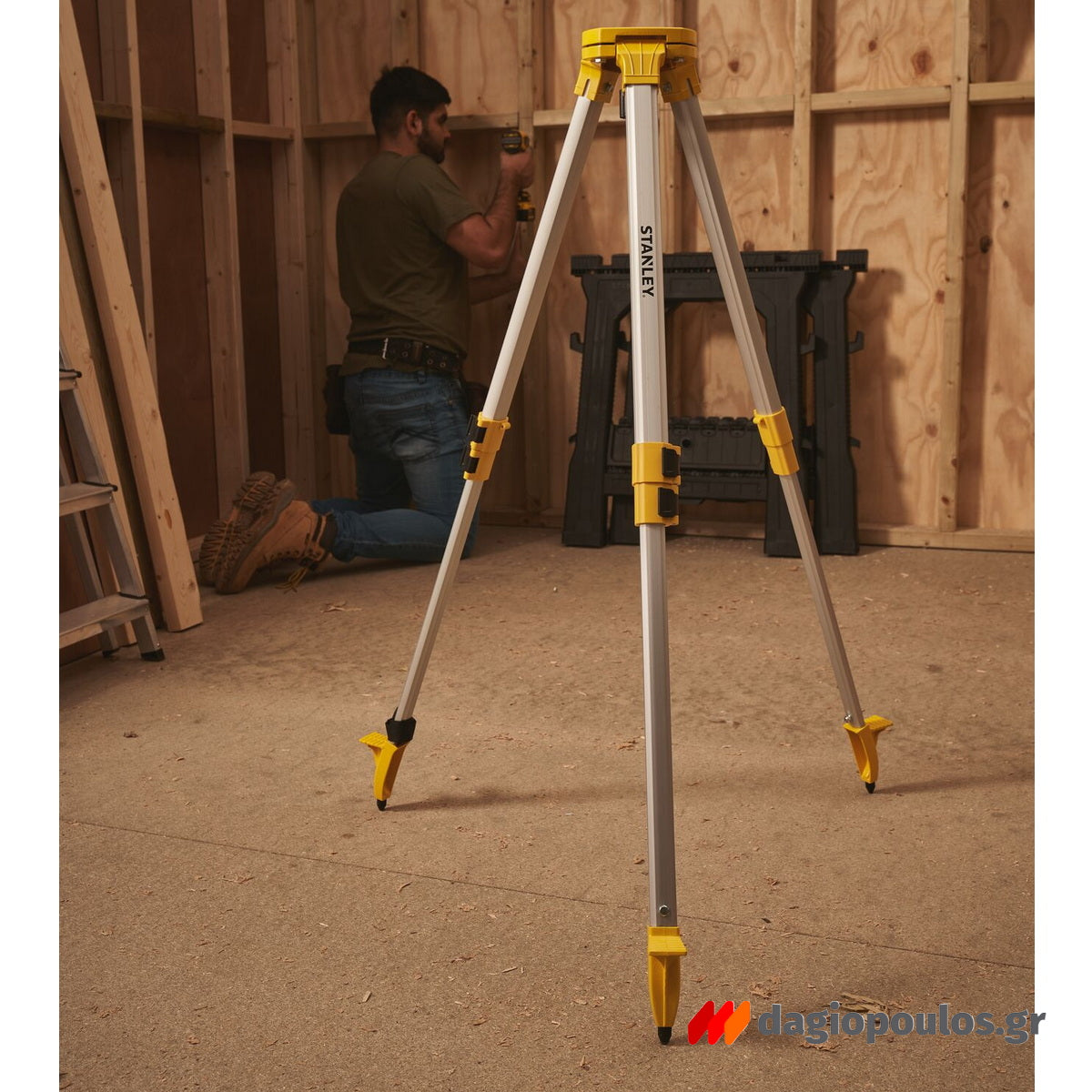 Stanley STHT77625-1 Τρίποδο Αλουμινίου Στερέωσης Αλφαδιών Laser & Άλλων Οργάνων Μέτρησης