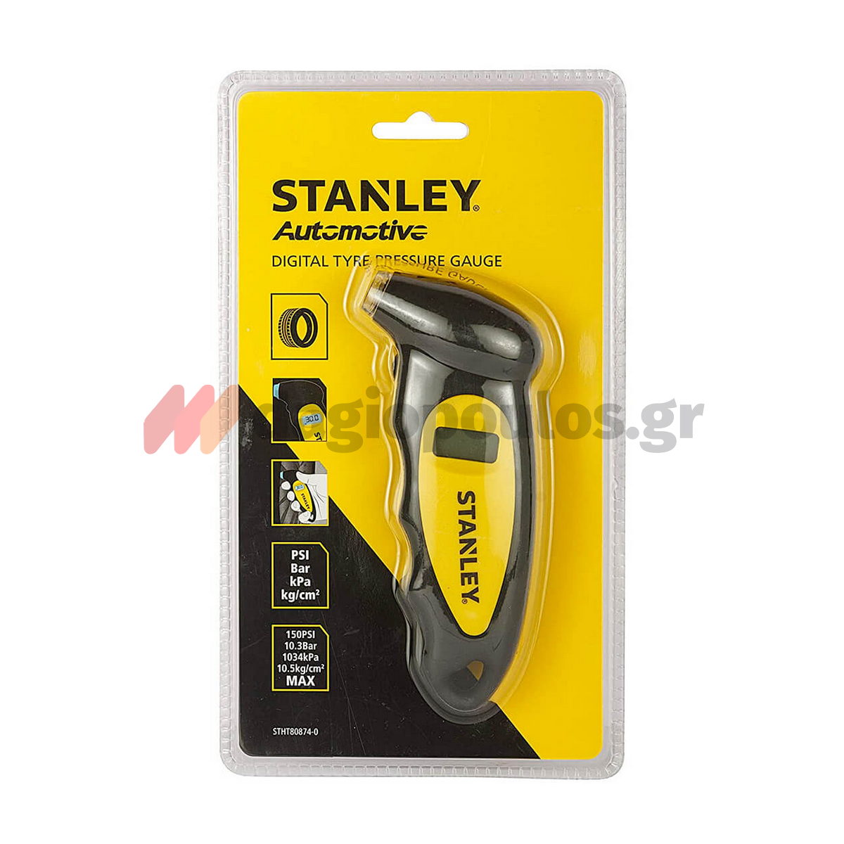 Stanley STHT80874-0 Ψηφιακός Μετρητής Πίεσης Ελαστικών Αυτοκινήτου Μοτοσυκλέτας