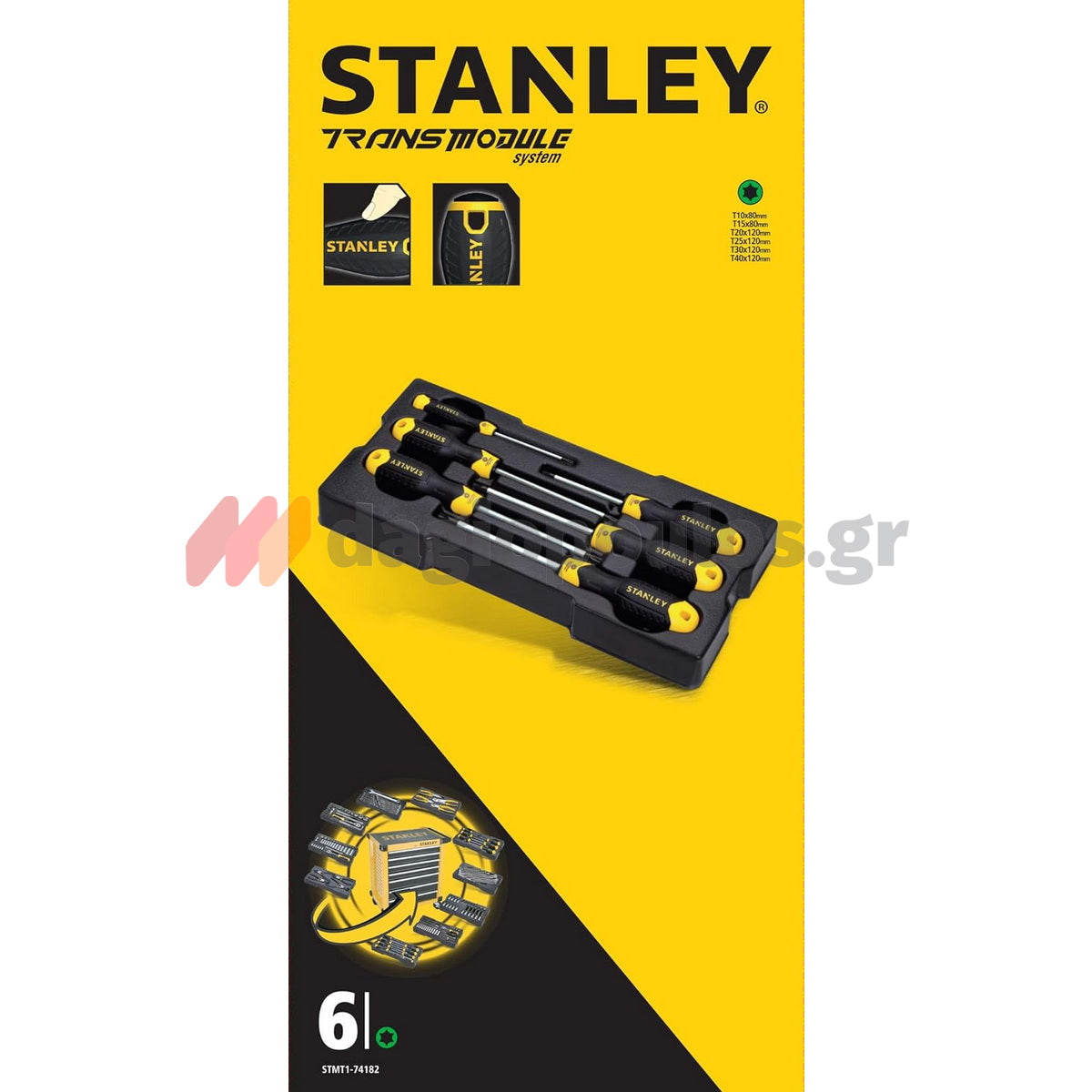 Stanley STMT1-74182 Συλλογή Κατσαβίδια Torx Σετ 6 Τεμ
