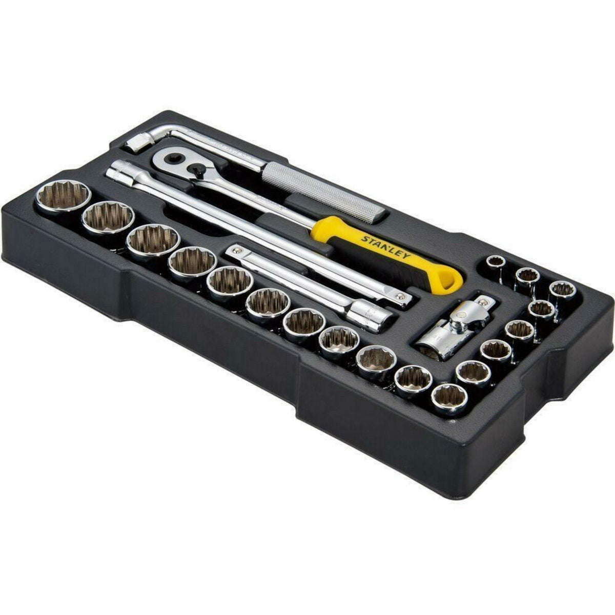 Stanley STMT1-74726 Συλλογή Μανέλα Καστάνιας Καρυδάκια 1/2" Σετ 23 Τεμ Σε Θήκη Trans-Module