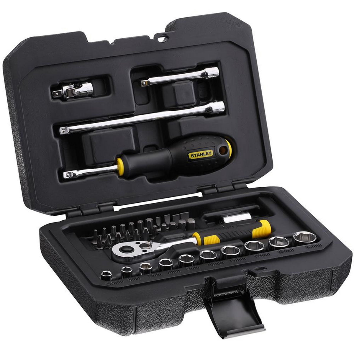 Stanley STMT82828-1 Κασετίνα Με Εξάγωνα Καρυδάκια 1/4″ Σετ 38 Τεμ.