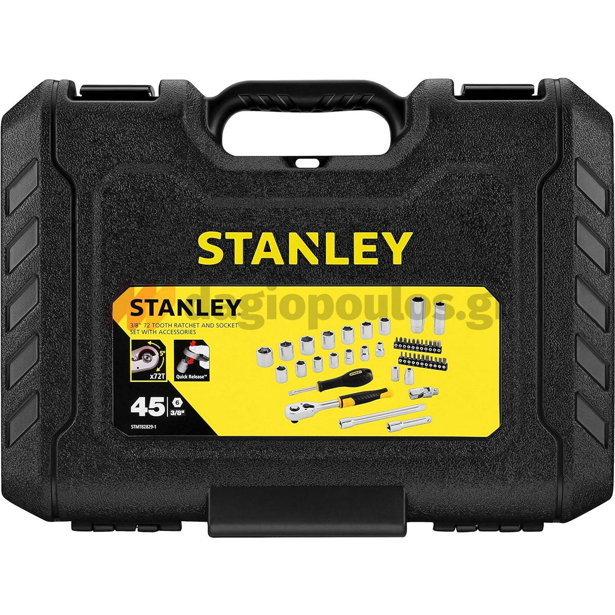 Stanley STMT82830-1 Συλλογή Καρυδάκια Μανέλες 1/2" Σετ 24 Τεμ & Βαλίτσα