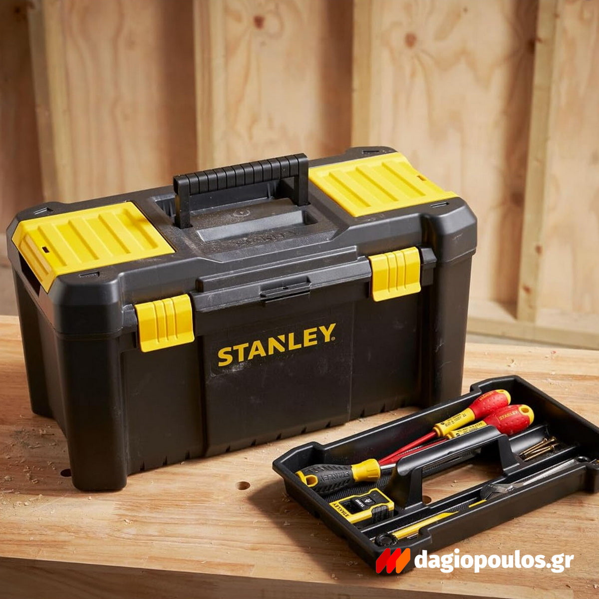 Stanley STST1-75520 Essential Εργαλειοθήκη Με Πλαστικά Κουμπώματα 19" 16.5Ltr