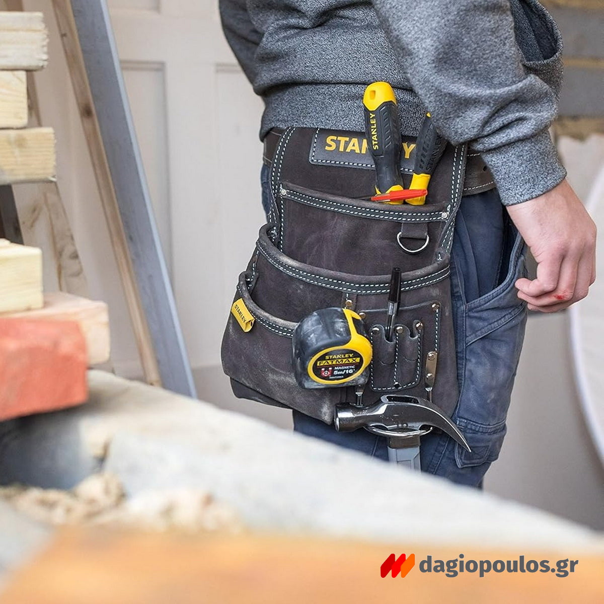 Stanley STST1-80114 Εργαλειοθήκη Μέσης Με Θήκη Σφυριού - Σκεπαρνιού Για Ζώνη Μέσης