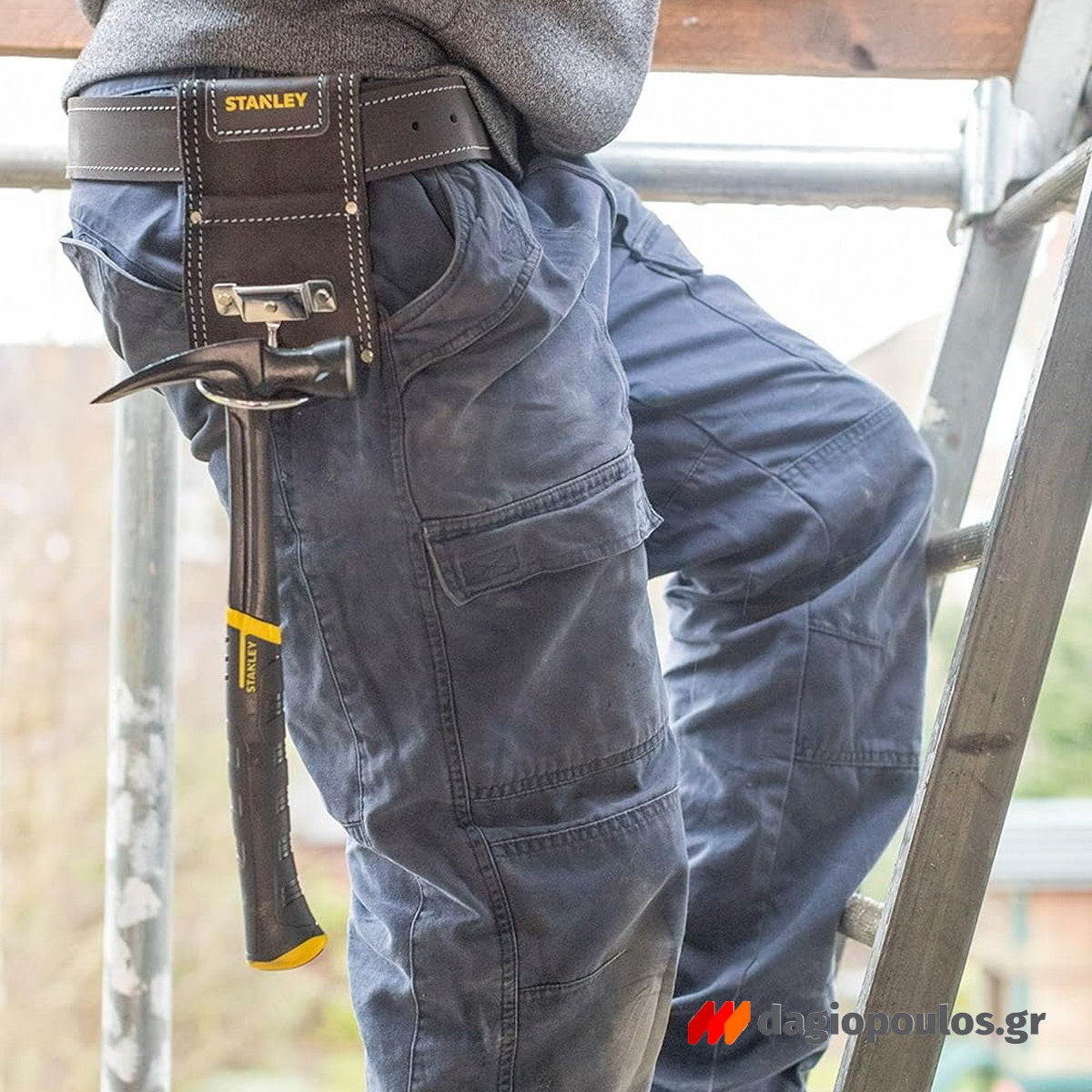 Stanley STST1-80117 Εργαλειοθήκη Μέσης Δερμάτινη Μαύρη Για Σφυρί Σκεπάρνι