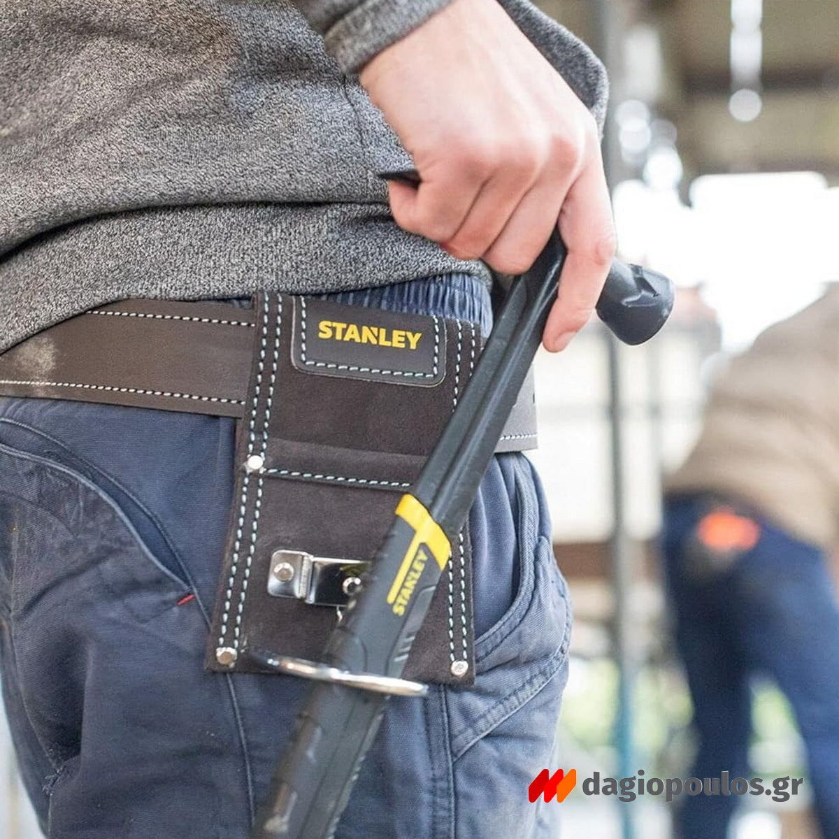 Stanley STST1-80117 Εργαλειοθήκη Μέσης Δερμάτινη Μαύρη Για Σφυρί Σκεπάρνι