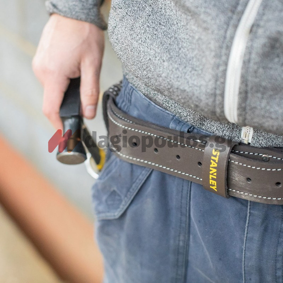 Stanley STST1-80119 Ζώνη Εργαλειοθήκης Μέσης Δερμάτινη 83-113cm