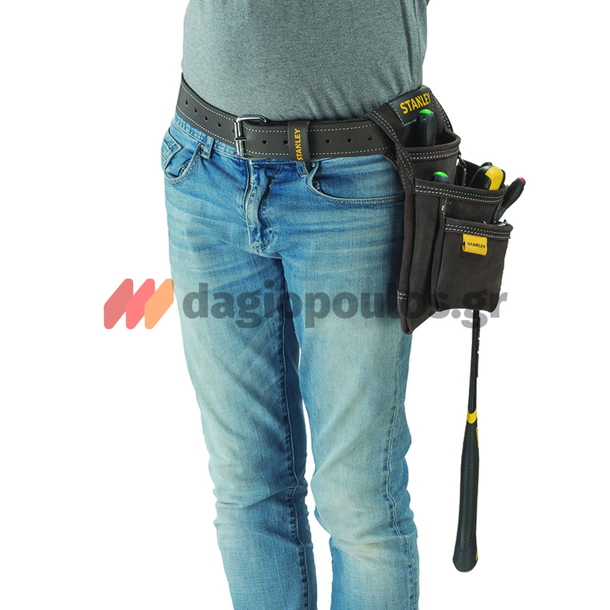 Stanley STST1-80119 Ζώνη Εργαλειοθήκης Μέσης Δερμάτινη 83-113cm