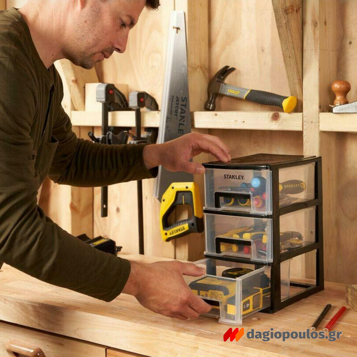 Stanley STST40711-1 Εργαλειοθήκη Συρταριέρα Με 3 Συρτάρια
