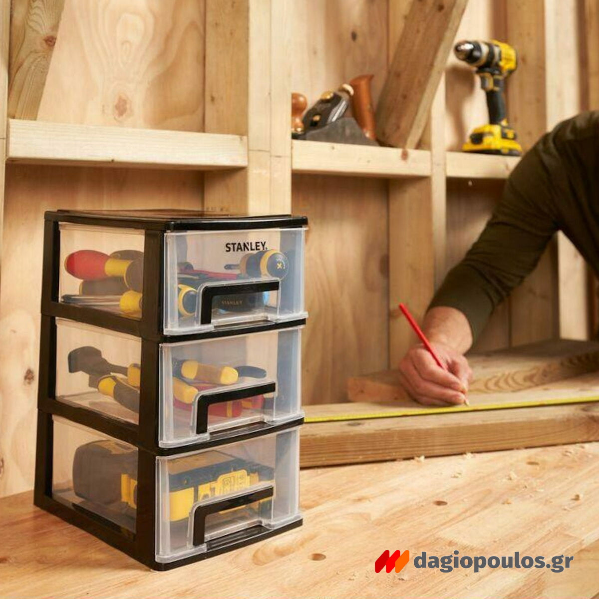 Stanley STST40711-1 Εργαλειοθήκη Συρταριέρα Με 3 Συρτάρια