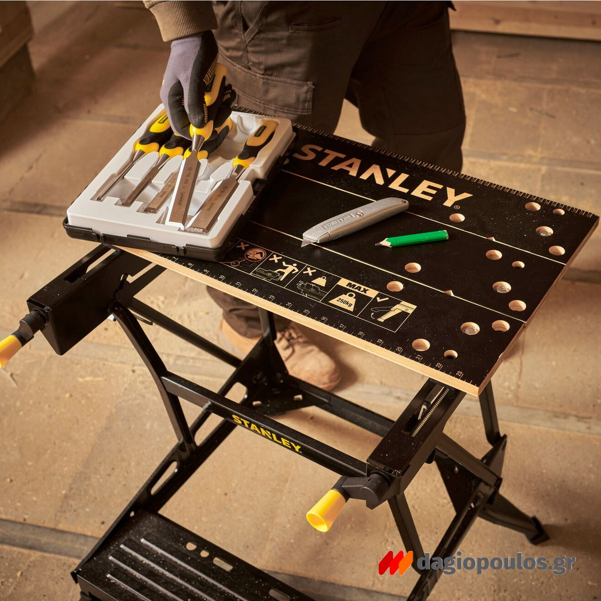 Stanley STST83400-1 Καβαλέτο - Πάγκος Εργασίας 2 Σε 1 Ρυθμιζόμενος