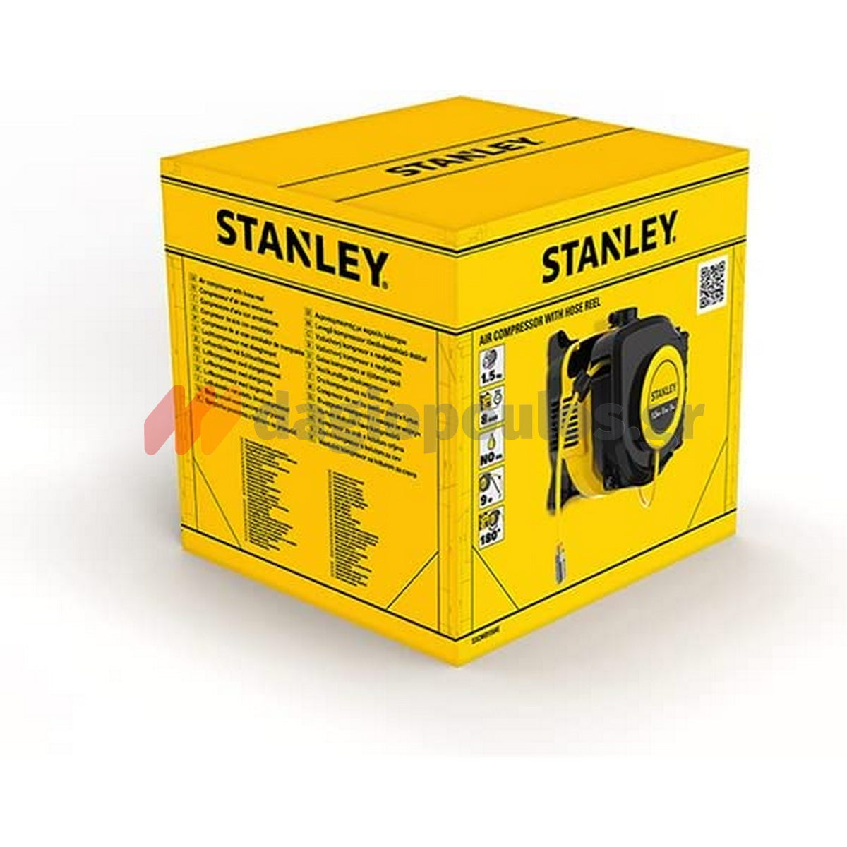 Stanley SXCMD15WE Αεροσυμπιεστής Κομπρεσέρ Αέρα Τοίχου Με Λάστιχο 1.5Hp 116PSI 8Bar