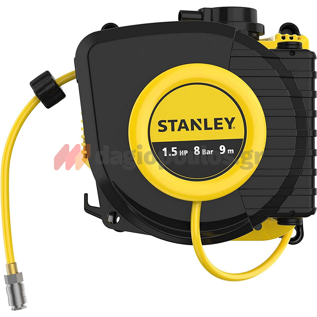 Stanley SXCMD15WE Αεροσυμπιεστής Κομπρεσέρ Αέρα Τοίχου Με Λάστιχο 1.5Hp 116PSI 8Bar