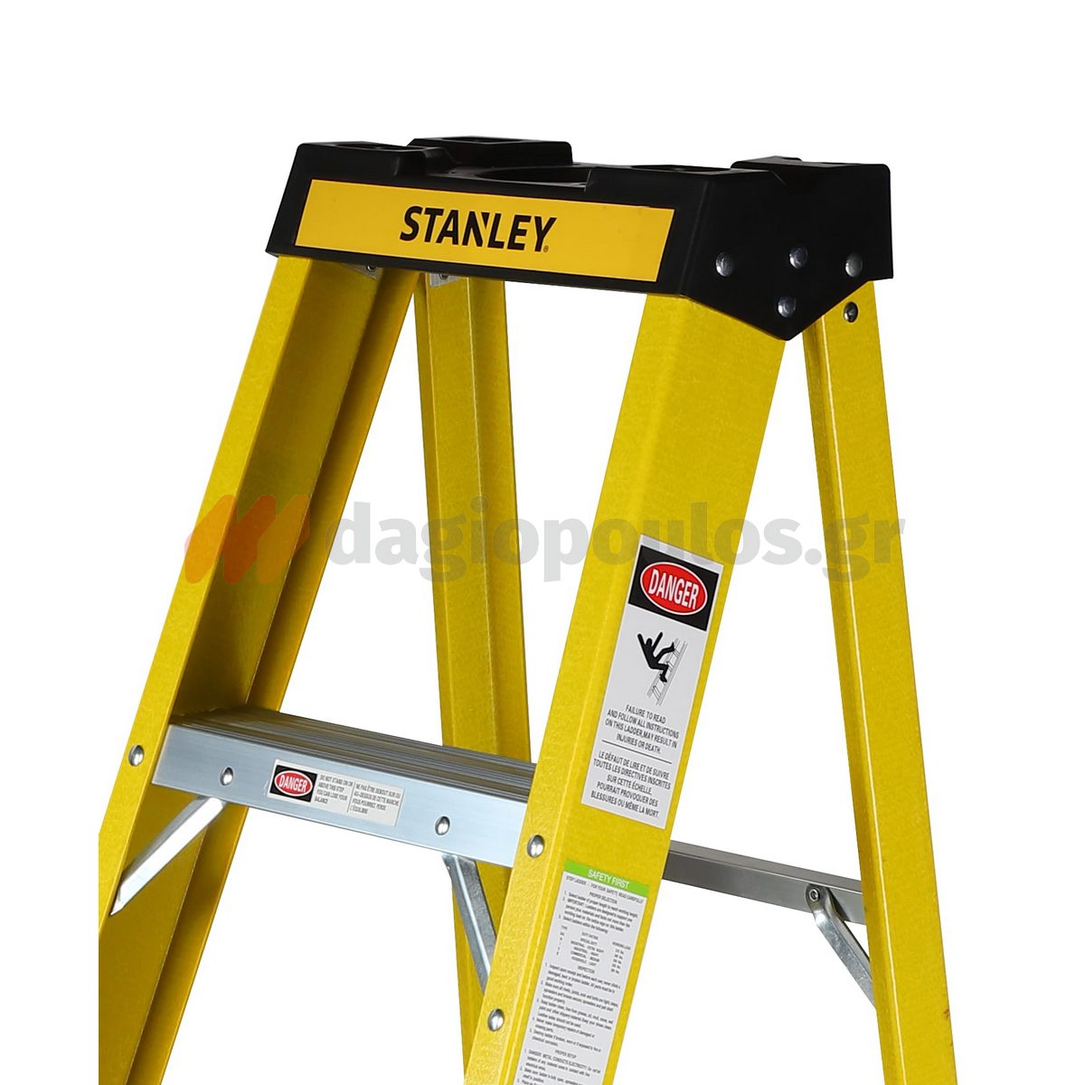 Stanley SXLDFG-008 Επαγγελματική Σκάλα Fiberglass Ηλεκτρολόγων 8 Σκαλιών 260cm