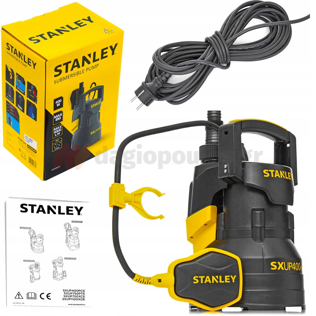 Stanley SXUP400PCE Επαγγελματική Αντλία Βυθιζόμενη (Υποβρύχια) Ακάθαρτων Υδάτων με Φλοτέρ