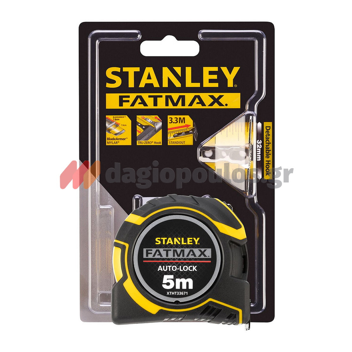 Stanley XTHT0-33671 FatMax Μετροταινία Ρολό Autolock 5mtr x 32mm