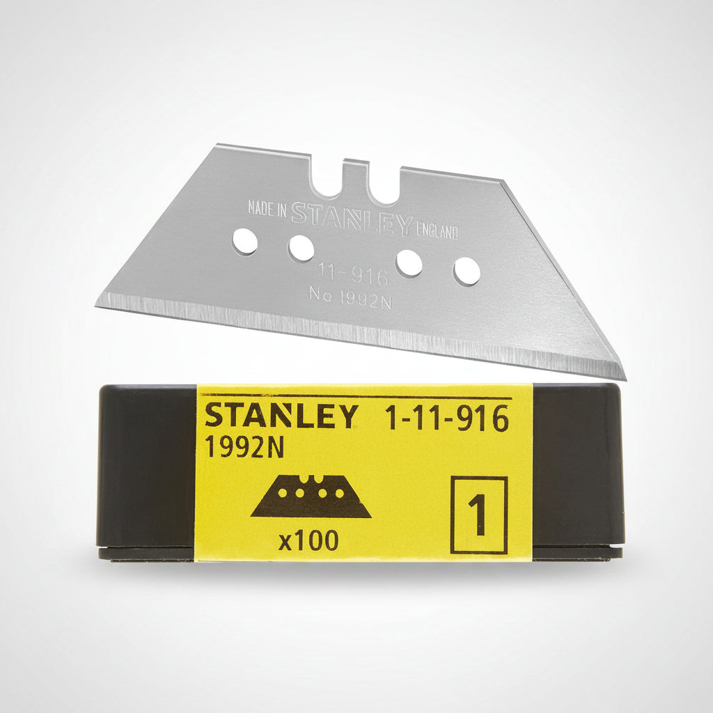 Stanley 1-11-916 1992Ν Συλλογή Λεπίδες (Λάμες) Τραπεζοειδείς Ανταλλακτικές Ξυραφιού (Φαλτσέτας) Σετ 100 Τεμ