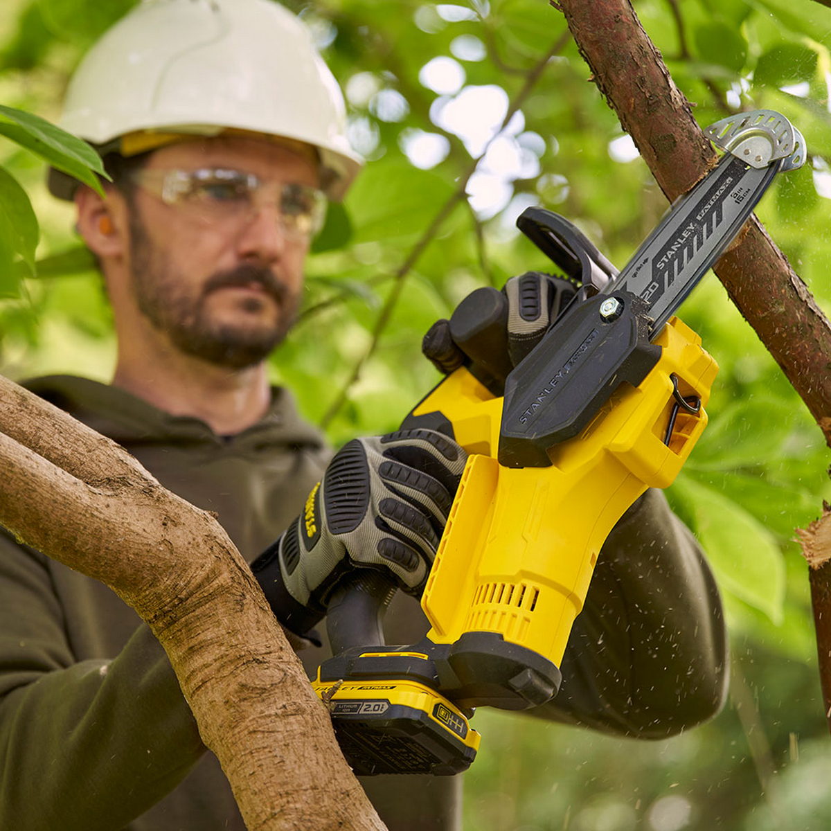 Stanley SFMCPS415D1-QW Fatmax®20V Αλυσοπρίονο Μπαταρίας 18V Li-Ion 15cm Με Μπαταρία 2.0Ah