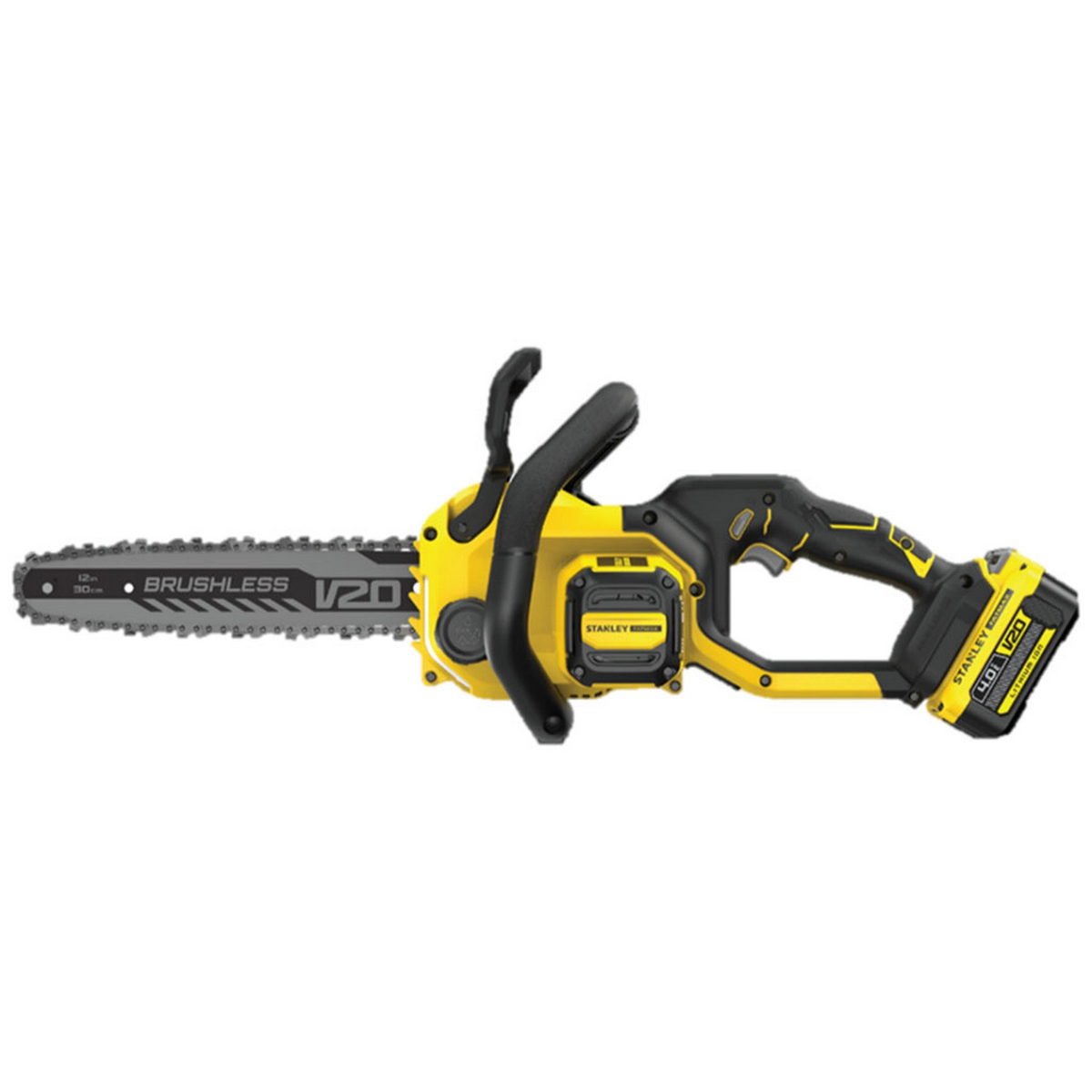 Stanley SFMCCS730M1 20V Fatmax Brushless Αλυσοπρίονο Μπαταρίας 18V 12" 30cm Με Μπαταρία 4.0Ah