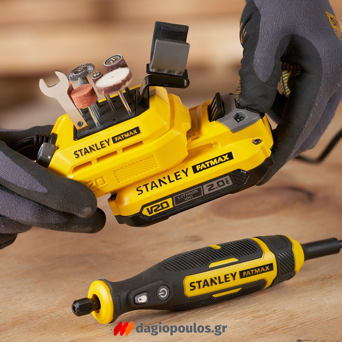 Stanley SFMCE030B-XJ Fatmax® V20 Fatmax Πολυεργαλείο Μινι Τροχός Μπαταρίας 18V Li-Ion SOLO
