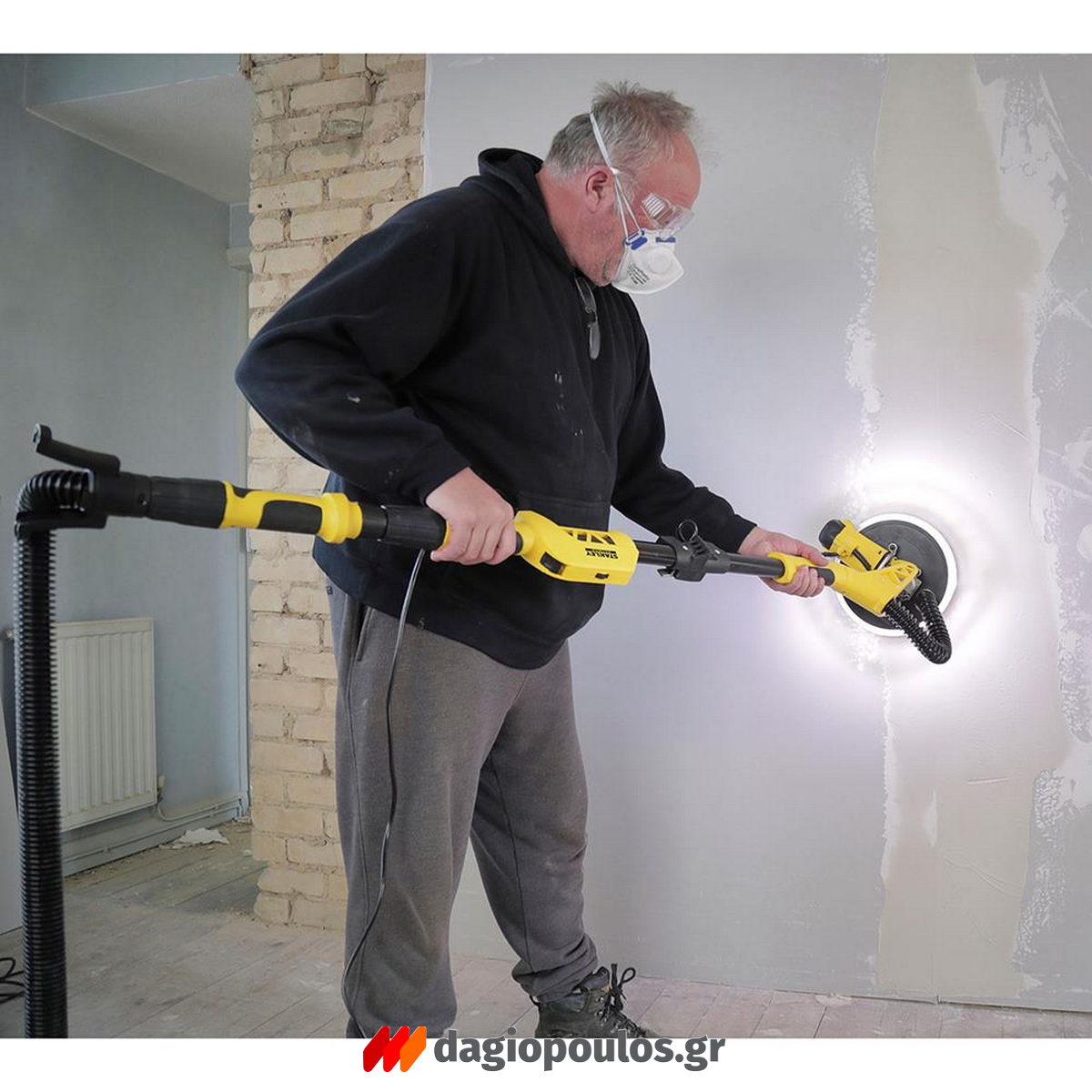 Stanley SFMEE500S-QS Ηλεκτρικό Τριβείο Τοίχου-Γυψοσανίδας (Καμηλοπάρδαλη) Ρυθμιζόμενο 225mm ΔΩΡΟ 5 Γυαλόχαρτα STA39297