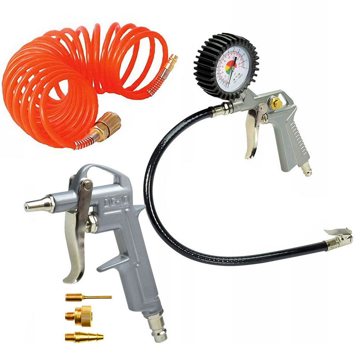 Stanley 9045717STN Εργαλεία Αέρος Φυσητήρας - Αερόμετρο - Σπιράλ Σωλήνα Σετ 6 Τεμ