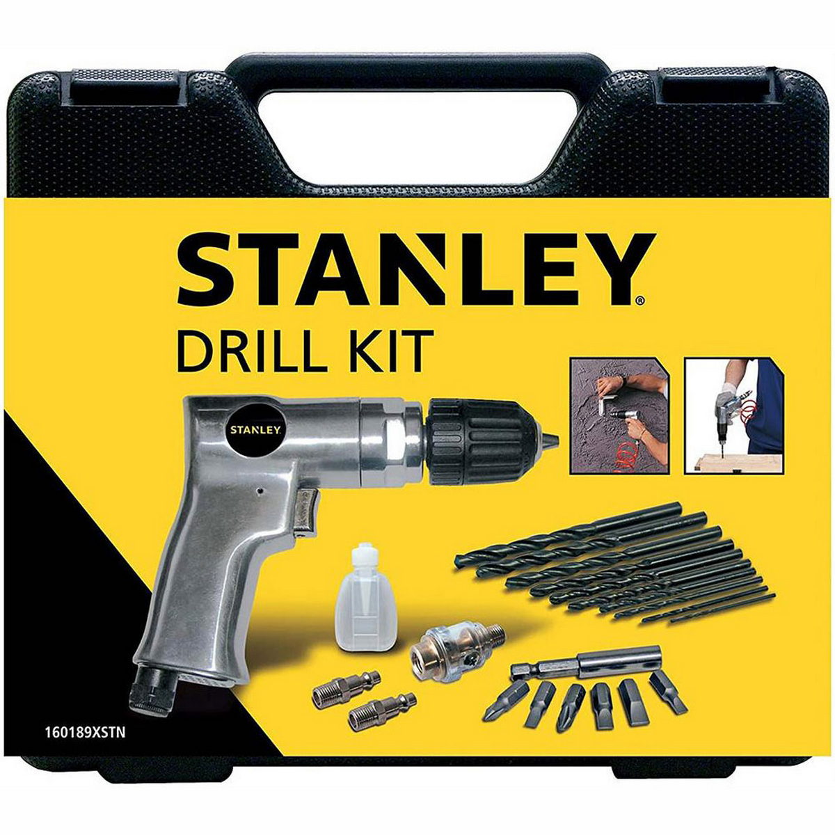 Stanley 160189XSTN Αεροδράπανο Με Εξαρτήματα & Βαλίτσα