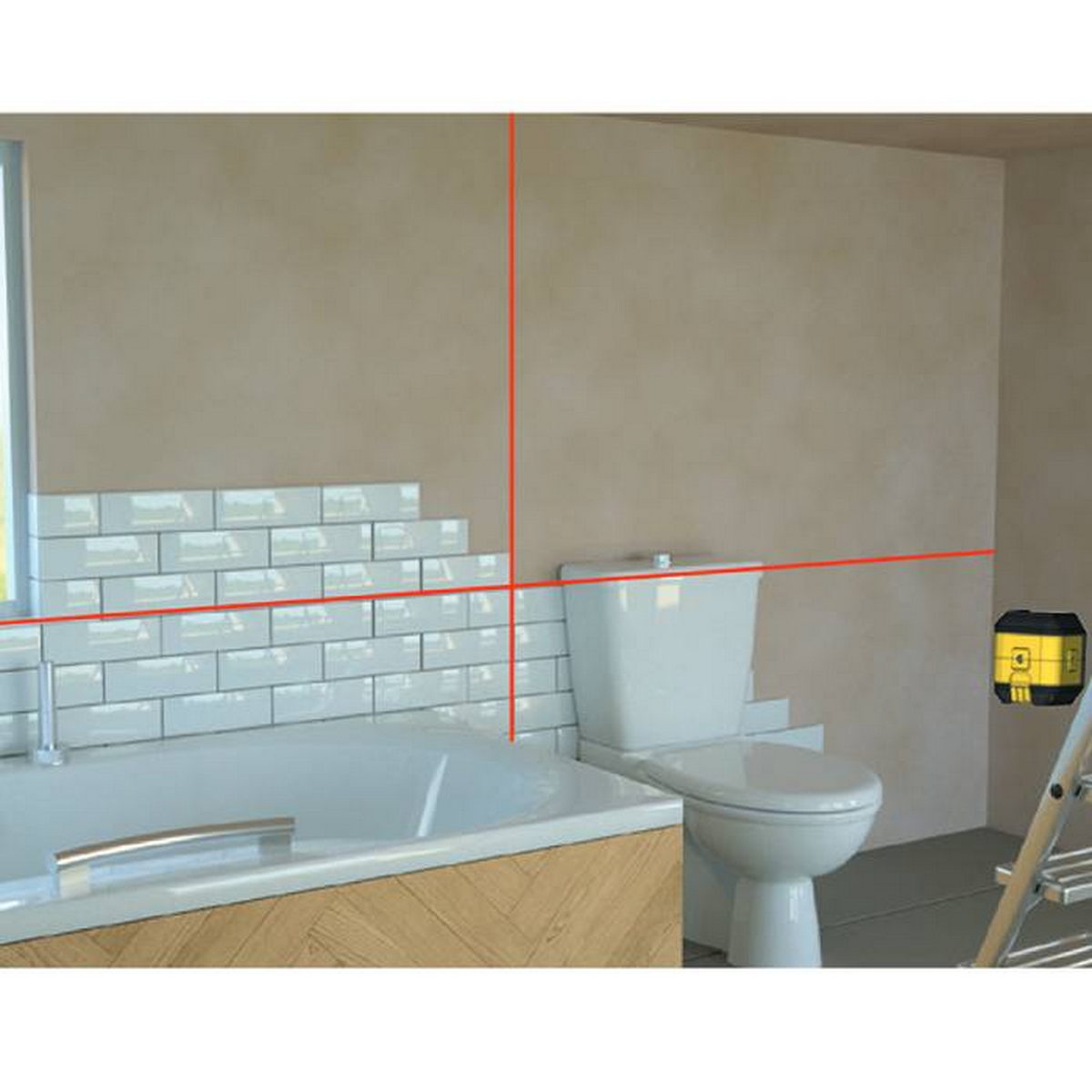 Stanley STHT77498-1 CUBIX Αλφάδι Laser Πράσινης Γραμμής Σταυρού